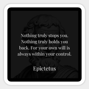 Unlocking Potential: Embracing Epictetus's Wisdom Sticker